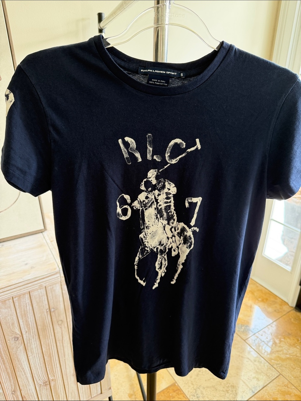 Ralph Lauren Navy Graphic Polo Player Tee